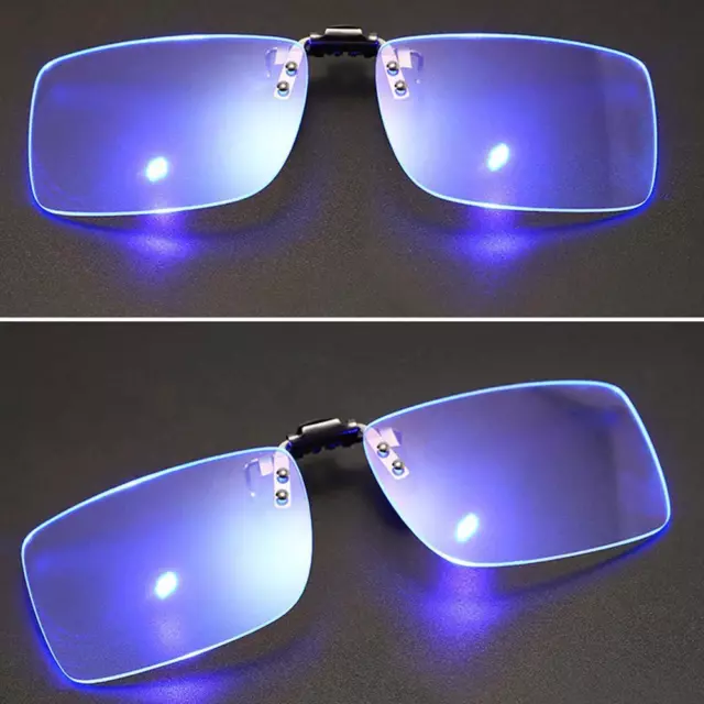 1 Pcs Clip On Blue Light Filter Blocking Glasses Office Computer Ray Anti  /UK