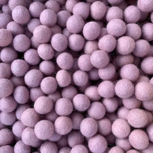 2cm Light Pink Felt Balls ~ Handmade Felt Wool Balls Beads Pom Pom DIY Crafts