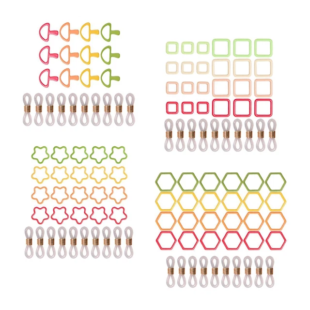 Marqueurs De Points PLIGREAT Pour Tricot - 10 Charms Légumes, Mousqueton Homard