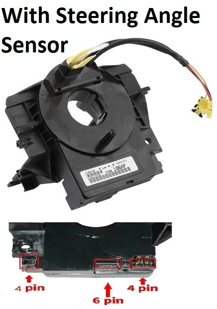 Jeep Clock Spring Clock Spring With Angle Sensor For Jeep Wrangler JK 2007-2018 - Steering Spiral Cable Replacement 5156106AE Clock Spring With Sensor