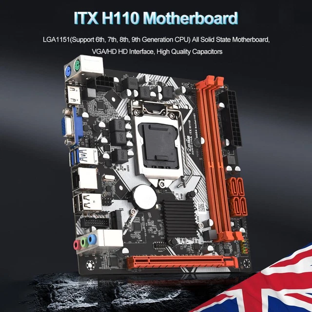 H110 LGA1151 PC Mainboard USB2.0/3.0 Computer Motherboard for 1151 6/7 ...