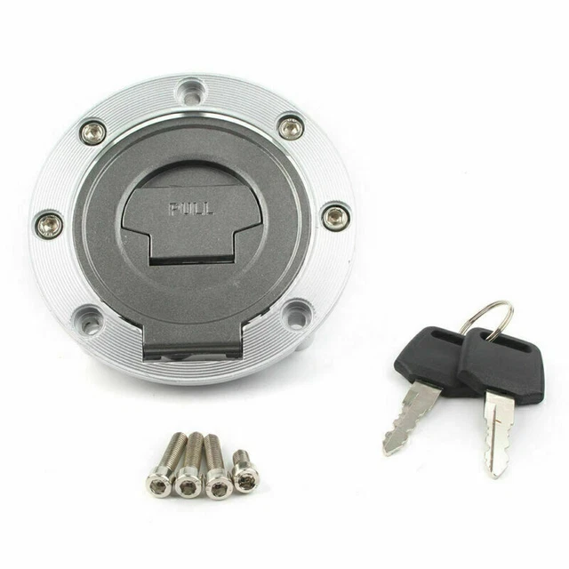 Fuel Gas Tank Cap Cover Lock w/Key For Yamaha YZF R1 R6 600 750 XJR 1200 400