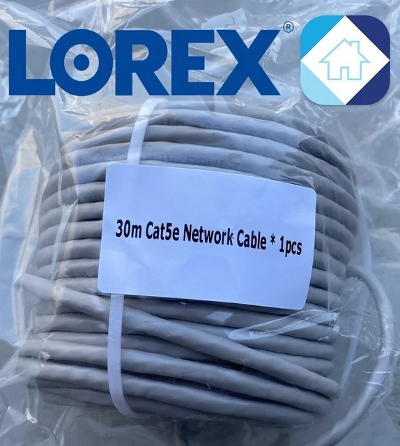 🔥 LOREX CAT5E 100FT/30m Network Extension Cable for IP