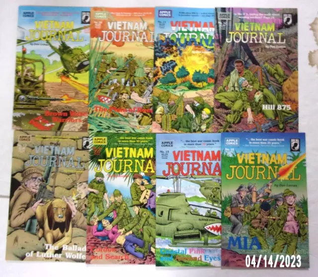 Apple Comics War Lot 35 Vf/Nm Vietnam Journal/Tet #9 To 16,Desert Storm Journal