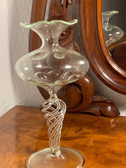 Murano Glas Antik Kerzenhalter Glas  Neuwertig ca. 1920 Jahr Wert ca.320€