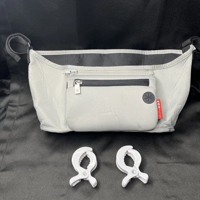 Organizer Bag, Stroller Attachment, Removable, Pouch Front Zipper+2 CLIPS.