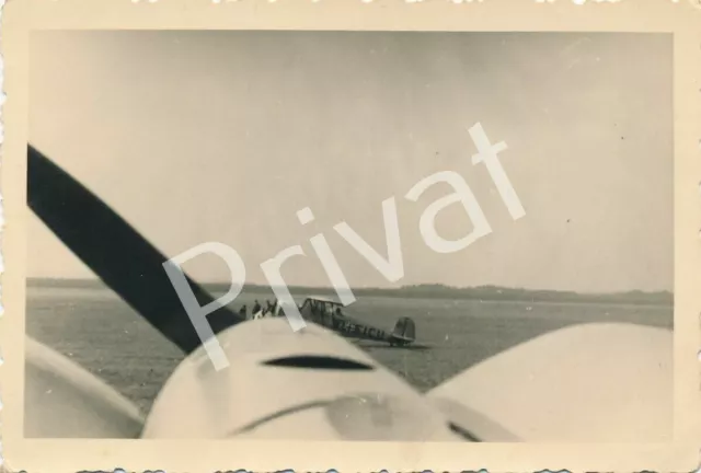 Foto WKII aus Cockpit fotografiert Feldflugplatz Flugzeug Wehrmacht Polska F1.24