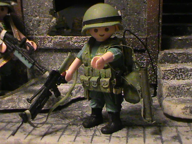 Playmobil Custom Us Ranger (Arvn) (Vietnam-1967) Ref-0085 Bis