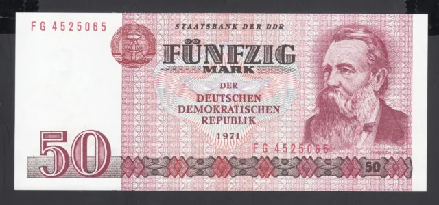 Germany Democratic Republic 50  Mark   AU-UNC  P. 30,  Banknote, Uncirculated
