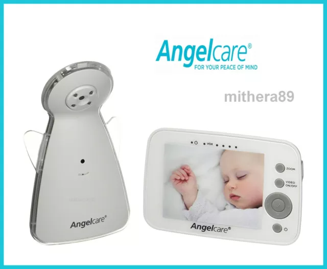 Angelcare AC1320 Digital COLOUR VIDEO Sound BABY MONITOR Zoom Camera 3,5" Screen