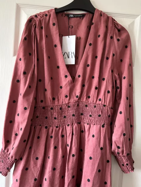 Zara pink deals polka dot