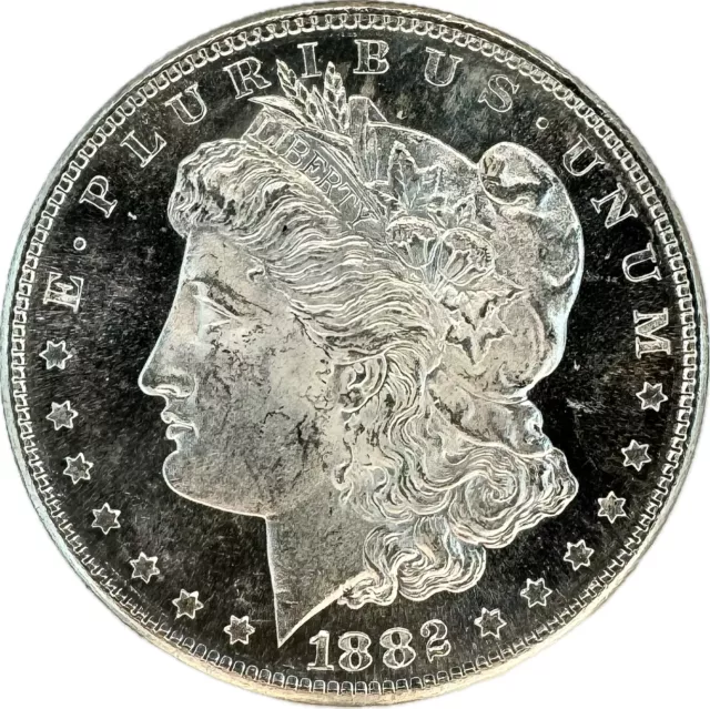1882 S Morgan Dollar! Museum Worthy Dmpl! 30+Inch Blk Mirrors! Wow$$$ Nr #547