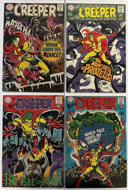 Beware The Creeper #1-4 COMPLETE RUN DC 1968 Lot of 4 HIGH GRADE VF-