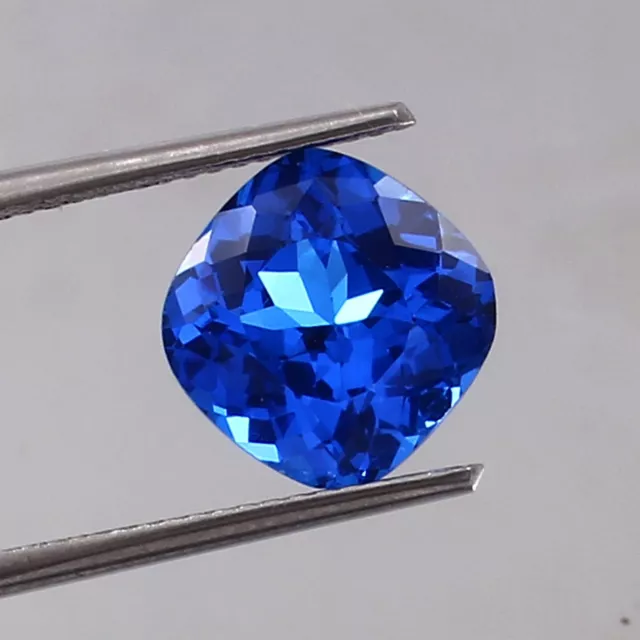 AAA Naturel Ceylan Bleuet Bleu Spinelle Coussin Desseré Gemme Coupe 6.55 CT