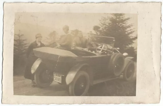 Auto, Oldtimer, Automobil, Nummernschild Saar, alte Foto-Ak um 1930