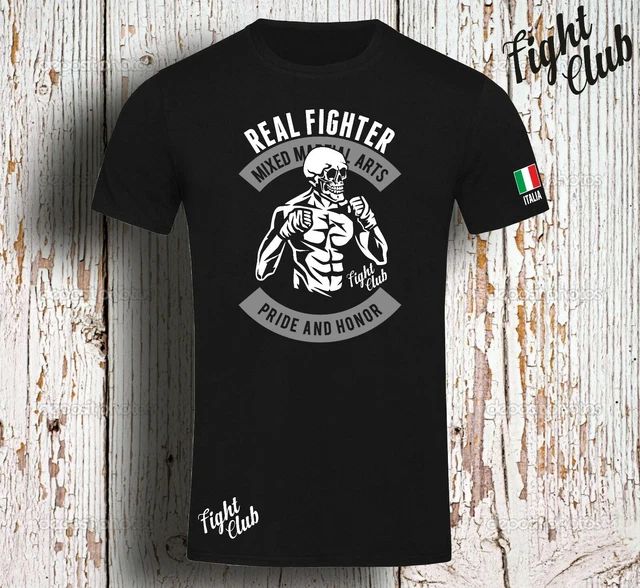 Maglietta T Shirt Boxing Boxe Mma Fight Club Artimarziali Sport Boxer Pugilato