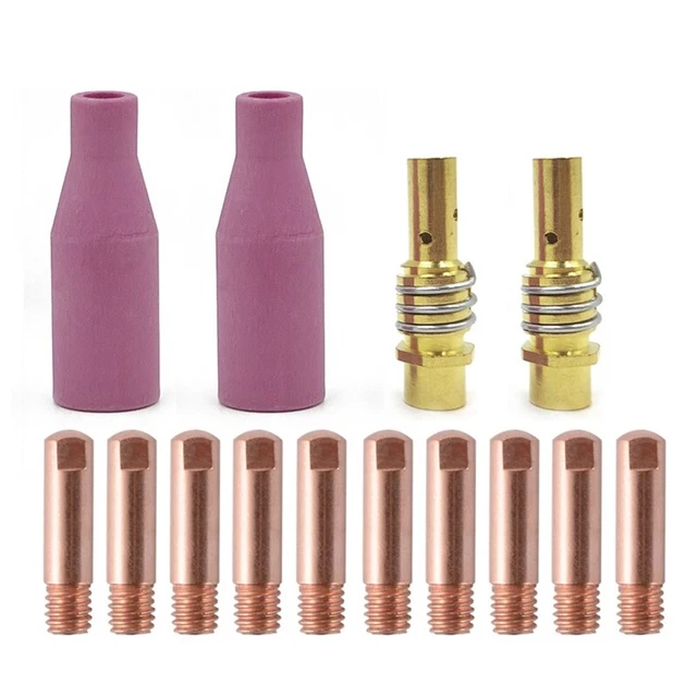 14 pz MB-15AK Torcia di saldatura materiali di consumo 0,8 mm punte di contatto gas ceramica4148
