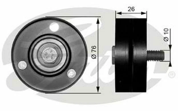 GATES Galet enrouleur pour VOLKSWAGEN GOLF BORA T36083 - Pièces Auto Mister Auto