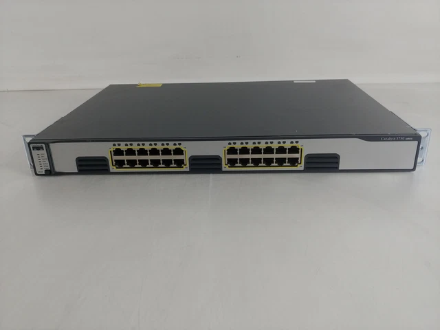 CISCO CATALYST WS-C3750G-24T-E 24-Port Gigabit Managed Ethernet Switch ...