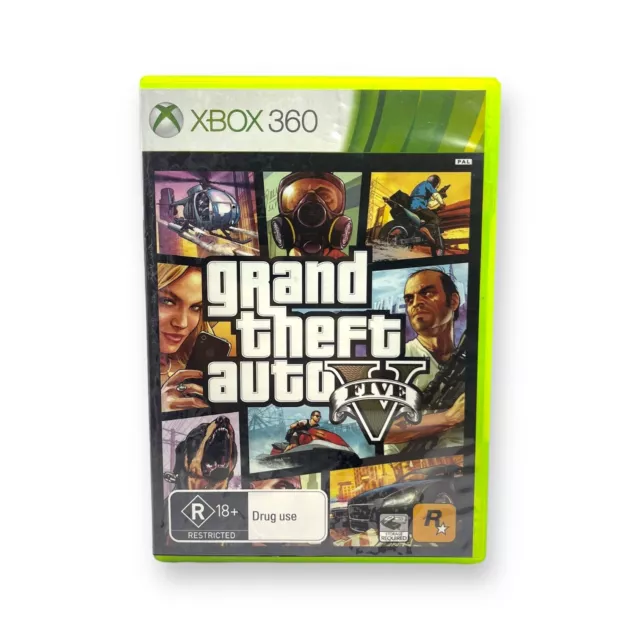 Grand Theft Auto GTA 5 V Five Microsoft Xbox 360 Steelbook Game