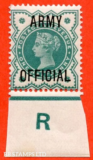 SG. O42 -- L37. ½d Blue - Green. " ARMY OFFICIAL ".  A fine UNMOUNTED MI B70975