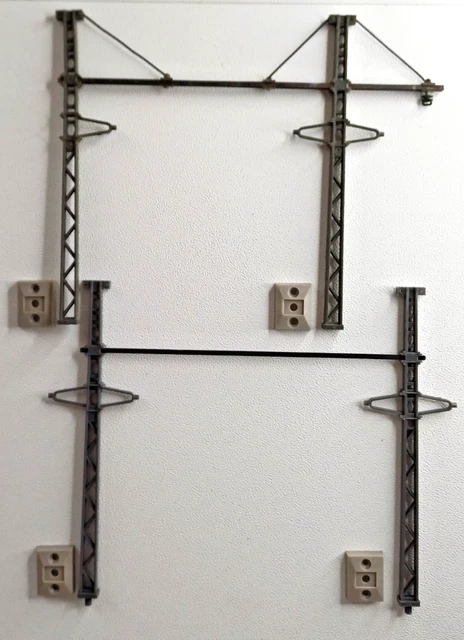 JV - PORTIQUE DE CATENAIRES 3 VOIES - Ech HO - METAL - SUPERBE - NEUF - EUR 25,00 - FR