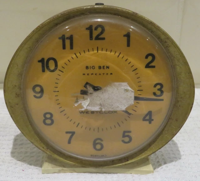 RARE VINTAGE BIG Ben Wind Up Alarm Clock Made In Scotland EUR 28,25