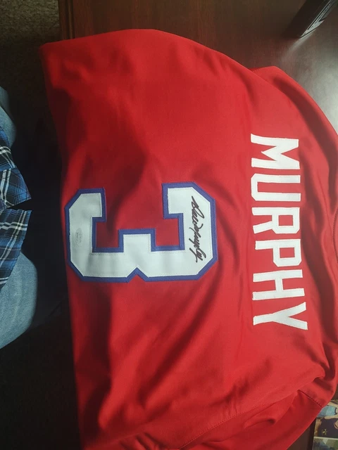 Dale Murphy Signed Atlanta Braves Red Jersey . (JSA) Authentication. Free Ship!!
