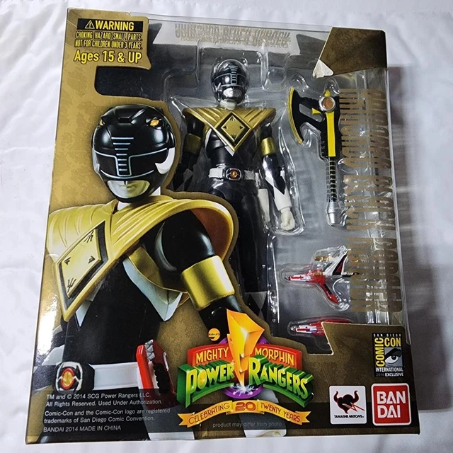 POWER RANGERS SH Figuarts Mighty Morphin Armored Black Ranger 2014 SDCC ...
