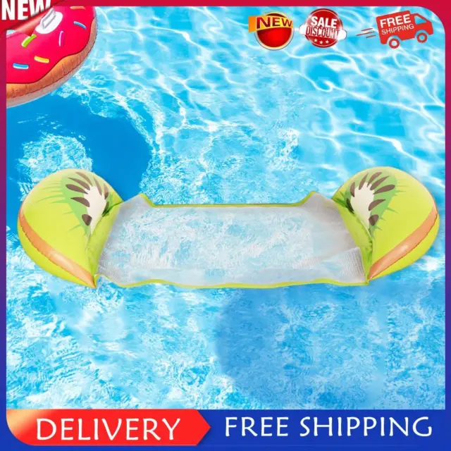 Foldable Floating Water Hammock Lounger Inflatable Pool Air Mattress (Kiwi)