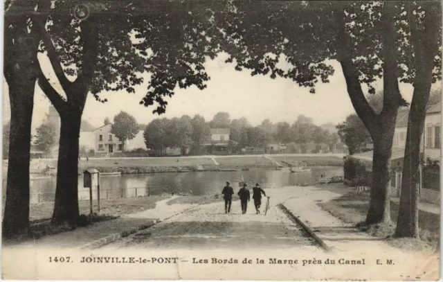 CPA JOINVILLE-le-PONT - the banks of La Marne near the canal (145601)