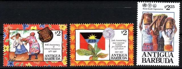 Antigua & Barbuda - Welternährungskonferenz 3 W. postfrisch 1992 Mi. 1711-1713