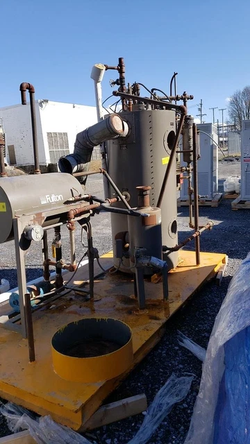 10HP Fulton ICS010A Gas Fired Steam 335K BTU Skid Mount Boiler