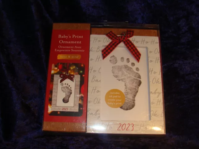 BABYS PRINT ORNAMENT ~ “Kate & Milo” ~  2023