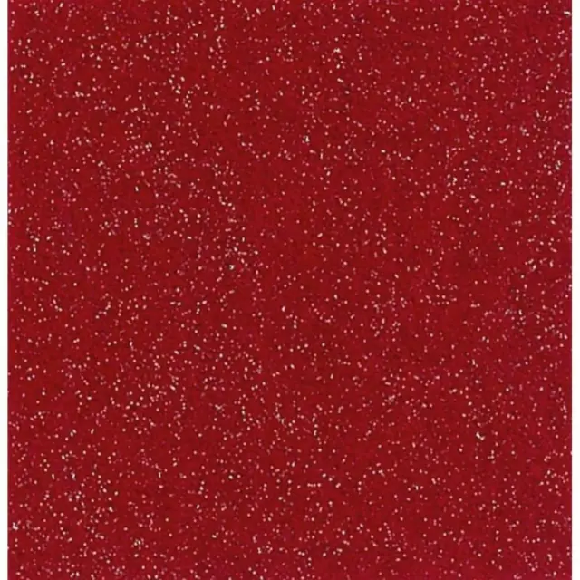 Panno Lenci 1 Mm 30X40 Cm Glitter Rosso Scuro