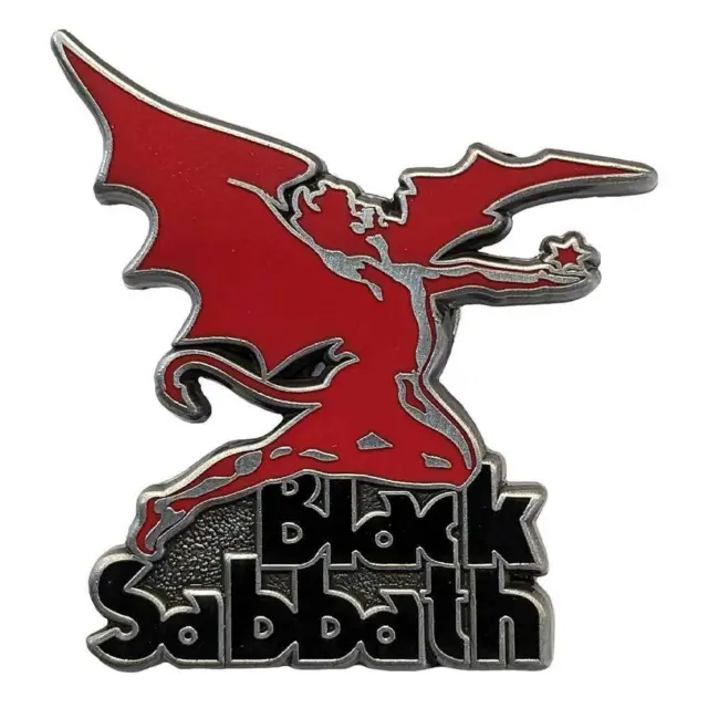 Black Sabbath Band Logo and Daemon Pin Badge
