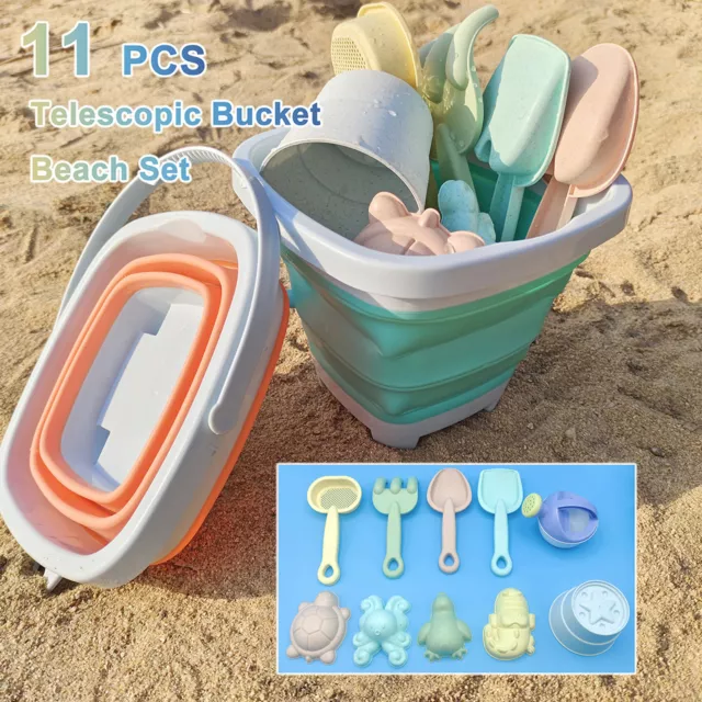 11PCS Sand Beach Toys Set Sand Play Set Sandbox Toys Child Beach Sand Toys