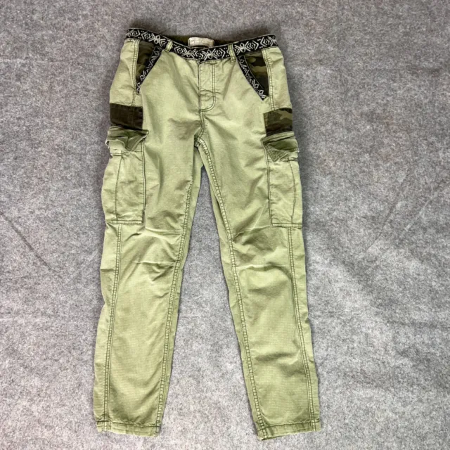 Free People Womens Pants 2 Green Cargo Military Utility Ripstop Army Pockets