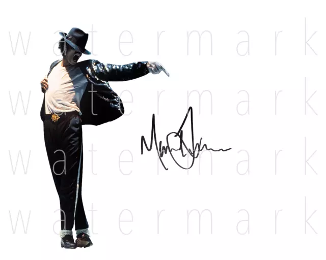 Michael Jackson signed moonwalk thriller photo 8X10 poster picture autograph RP