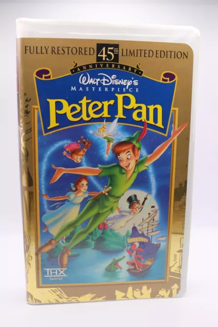 Peter Pan Walt Disney's Masterpiece - Authentic VHS Movie