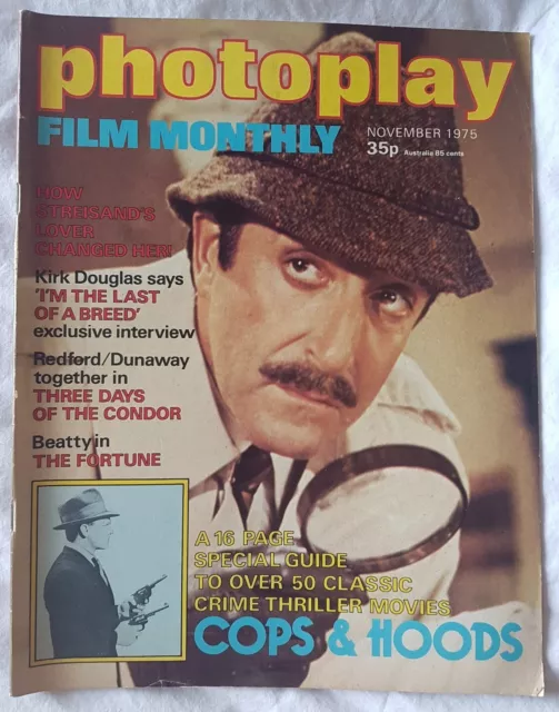 Photoplay Film MONTHLY November  1985  Peter Sellers Cover Kirk Douglas VGC