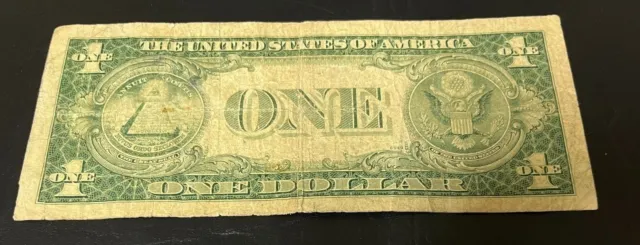 1935 G $1 SILVER CERTIFICATE BLUE SEAL  Vintage USA Currency #1826J Vintage $1 2