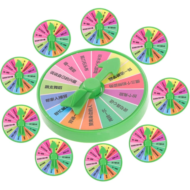 10 piezas Fiesta Rueda de castigo Niños Rueda Fiesta Juego Ruedas Juguete