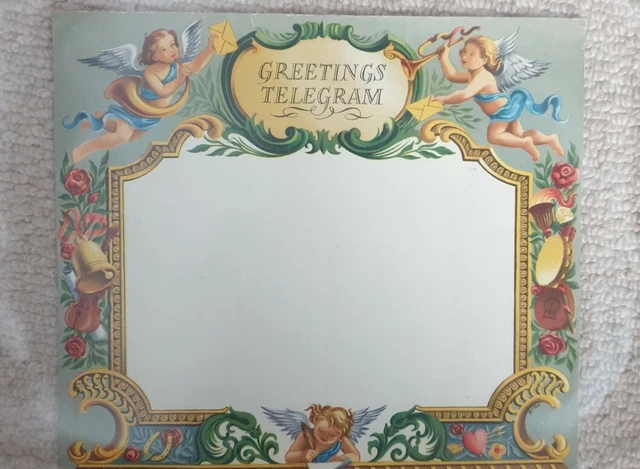 Blank Vintage Telegram Unused Mint condition