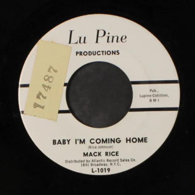 Mack Rice : Baby I'M Coming Home / Mein Baby Lu Pine 7 " Einzel 45 Min