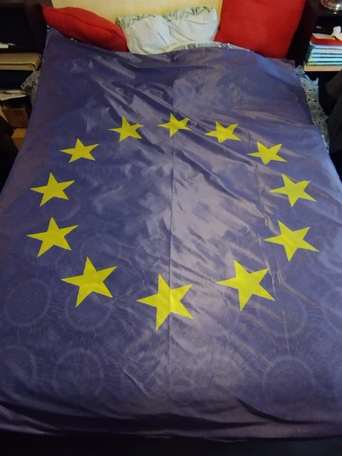 Drapeau Pavillon Europe Grand Format 225 X 150 Cm