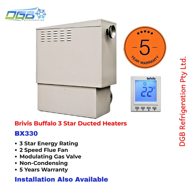BRIVIS BUFFALO BX320 Gas Ducted Heating Unit $770.00 - PicClick AU