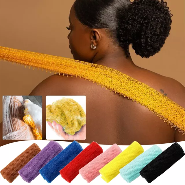 African Net Sponge Exfoliating Washcloth Bath Sponge Cloth Body Back Scrubber *