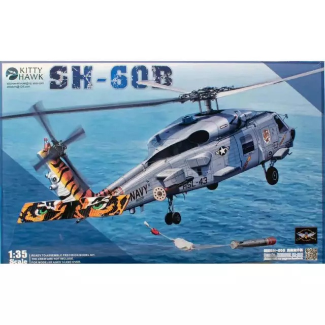 Maquette Hélicoptère Sh-60b Kitty Hawk Model 50009 1/35ème Maquette Char Promo