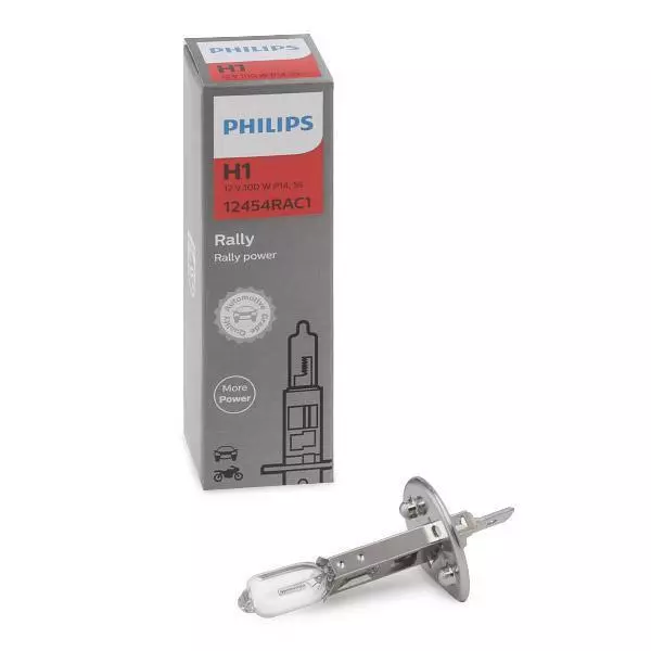 PHILIPS H1 Rally 100W 12454RAC1 OFF-ROAD Car Headlight Bulb x1